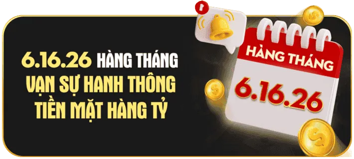 Thưởng đăng ký mới hấp dẫn